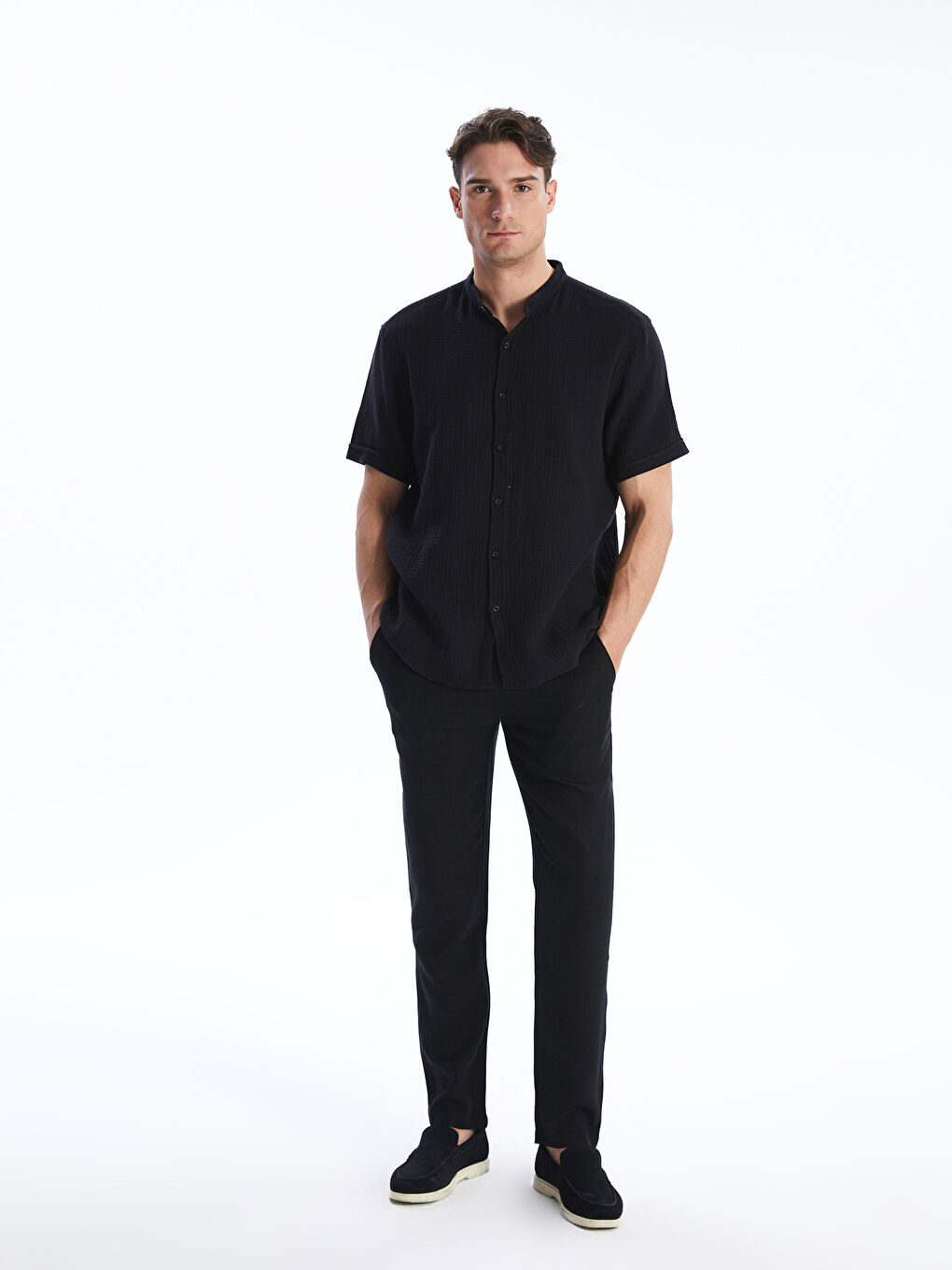 LCW Vision Man BLACK Shirt -S5J466Z8-CVL