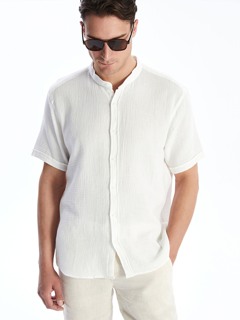 LCW Vision Man WHITE Shirt -S5J466Z8-Q6K