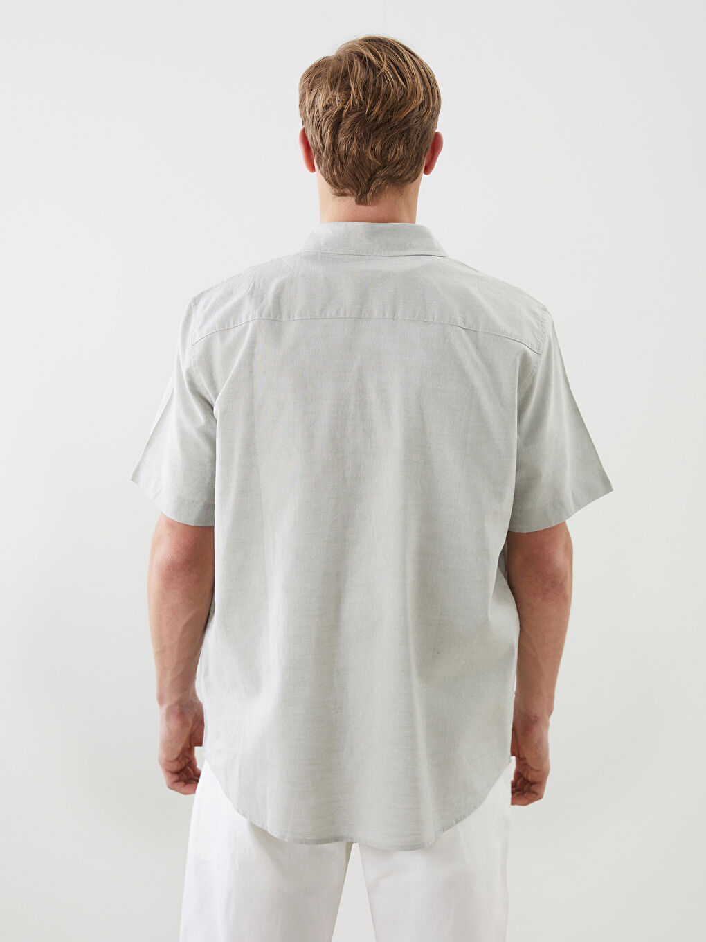 SOUTHBLUE Regular Fit Short Sleeve Dobby Men's Shirt -S5J469Z8-DM2
