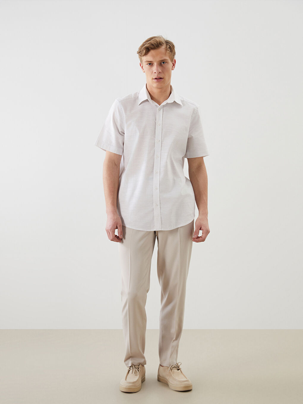 SOUTHBLUE Regular Fit Short Sleeve Dobby Men's Shirt -S5J469Z8-KG3