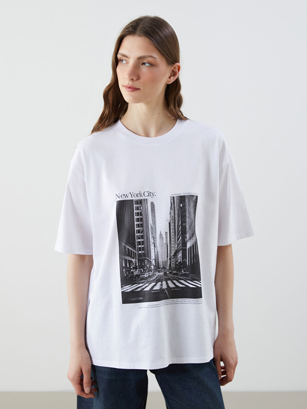 LCW Vision Woman WHITE T-Shirt -S5J489Z8-Q6K