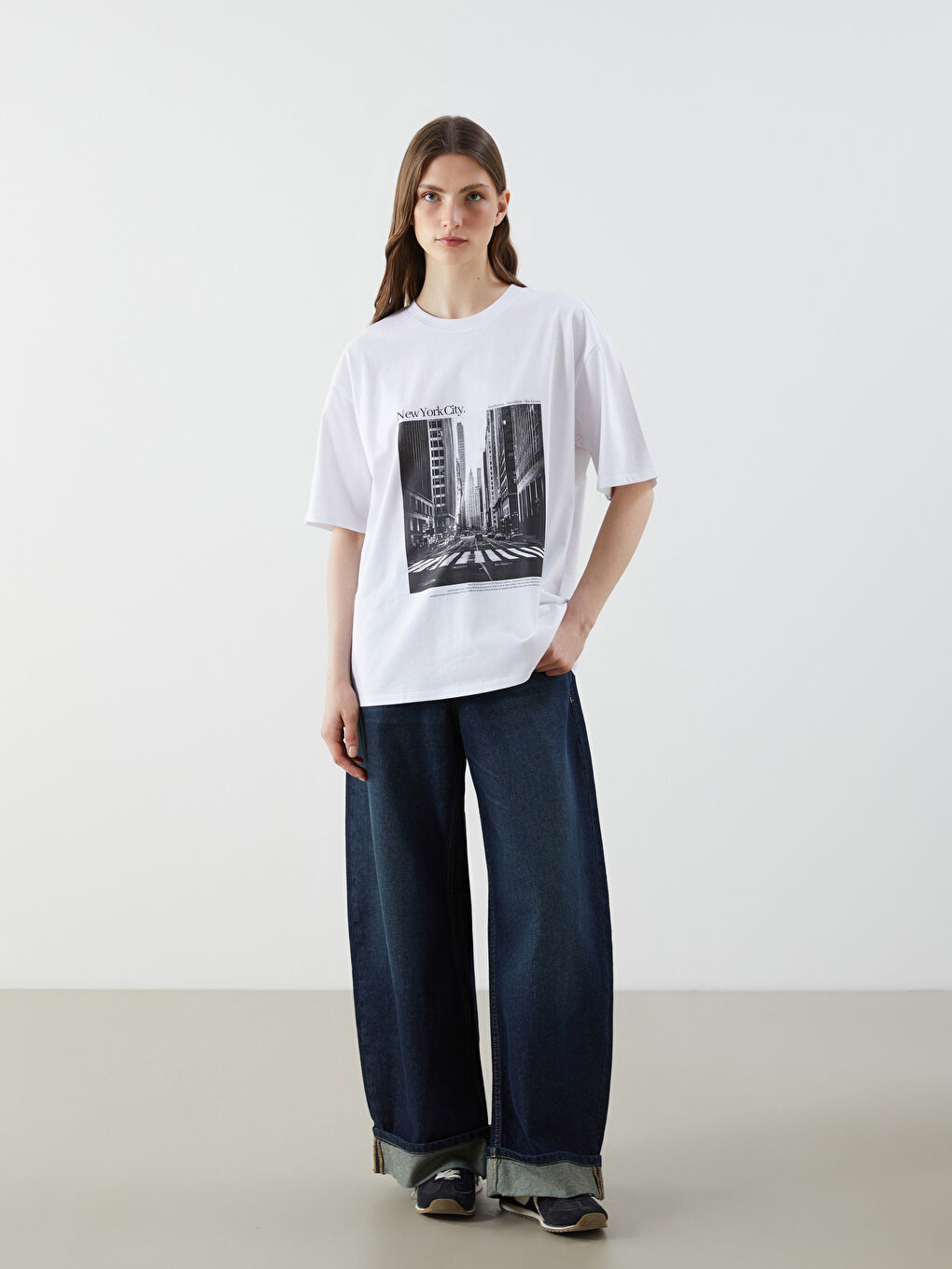 LCW Vision Woman WHITE T-Shirt -S5J489Z8-Q6K
