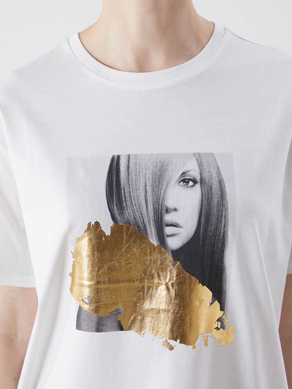 LCW Vision Crew Neck Printed Women's T-Shirt -S5J493Z8-R9J