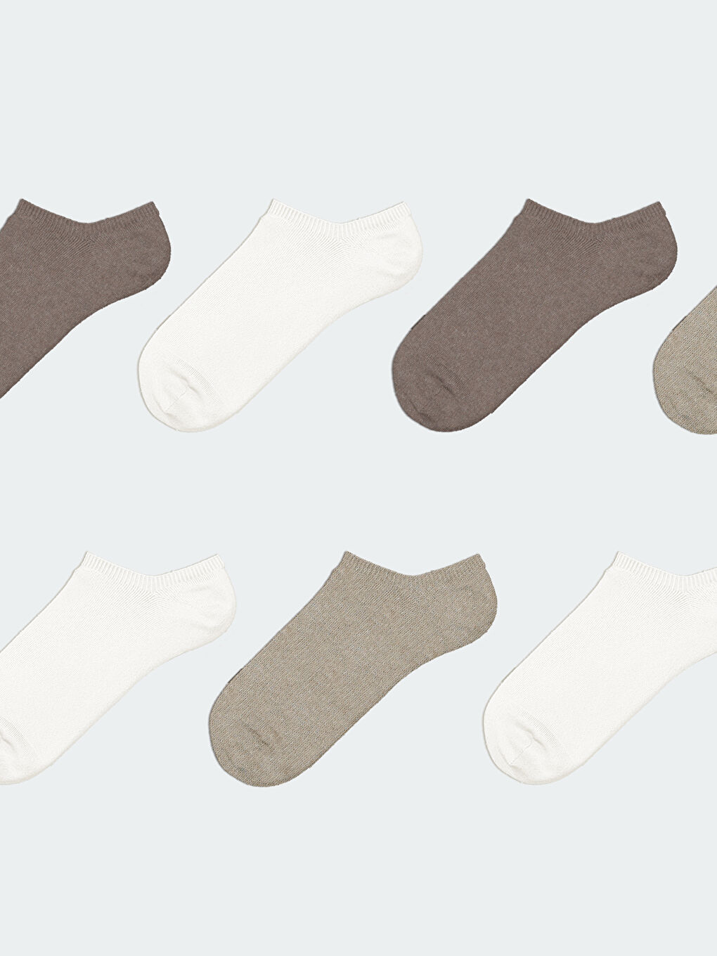 LCW DREAM Women's Plain Sneaker Socks 7 Pack -S5J510Z8-J1F