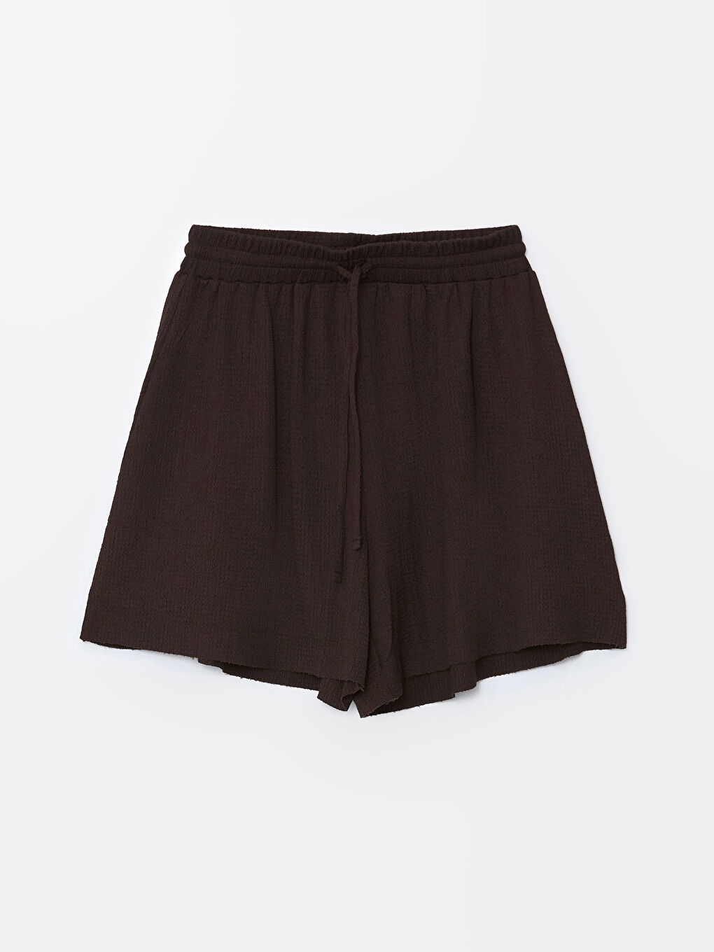 Elasticated Waist Textured Women's Shorts-4