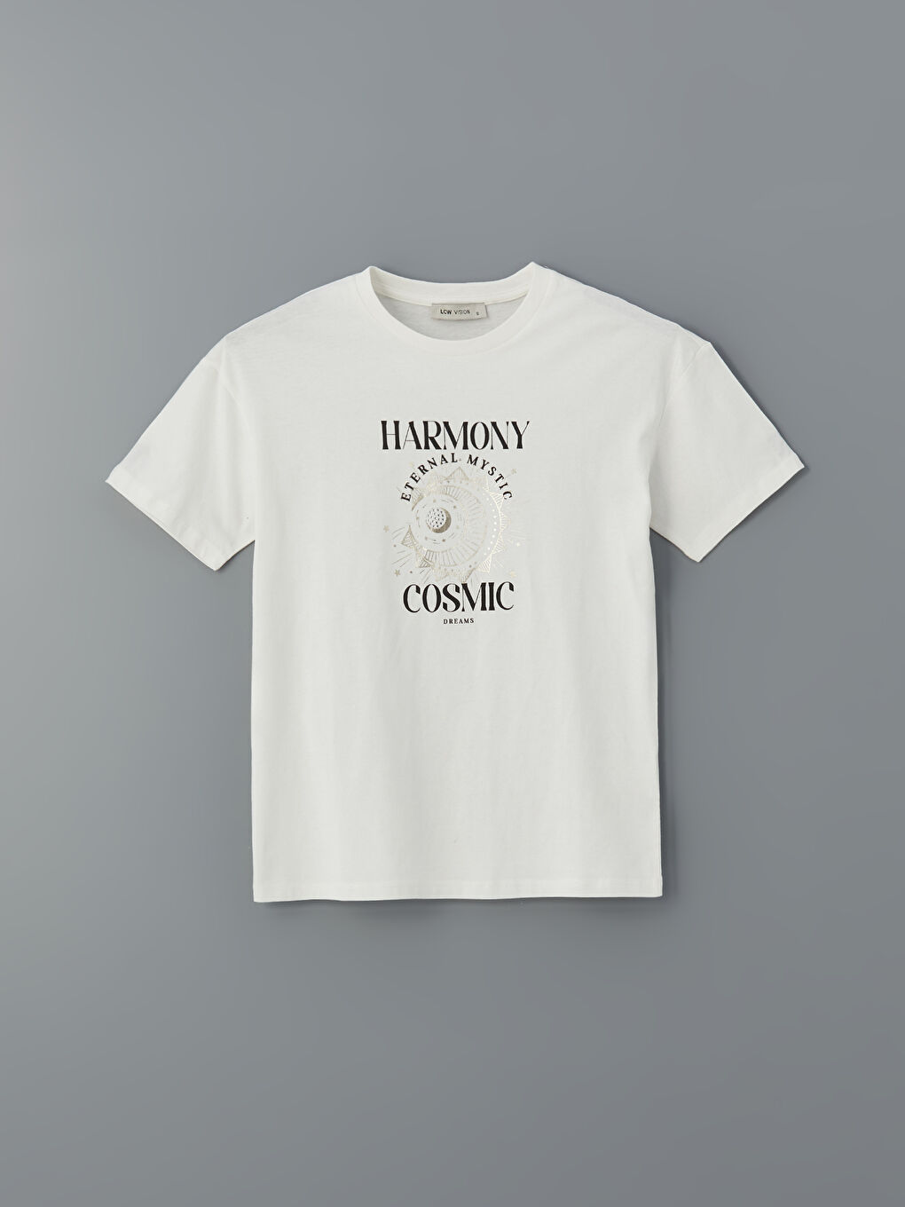 LCW Vision Crew Neck Printed Women's T-Shirt -S5J521Z8-R9J