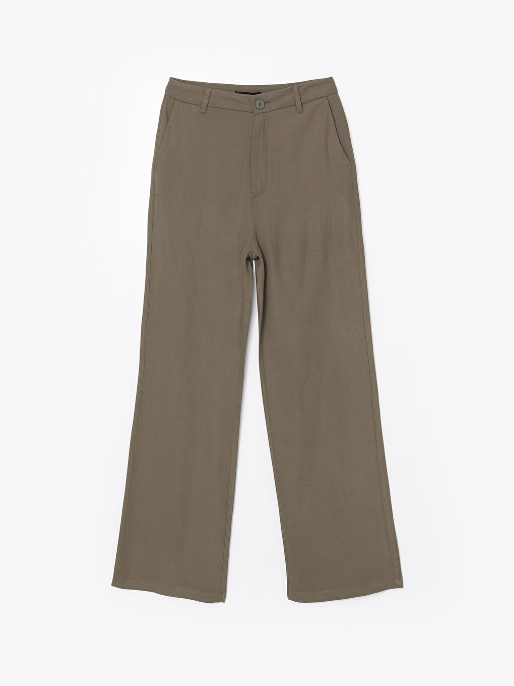 Slim Fit Linen Blend Women'S Pants -S5J552Z8-YGX