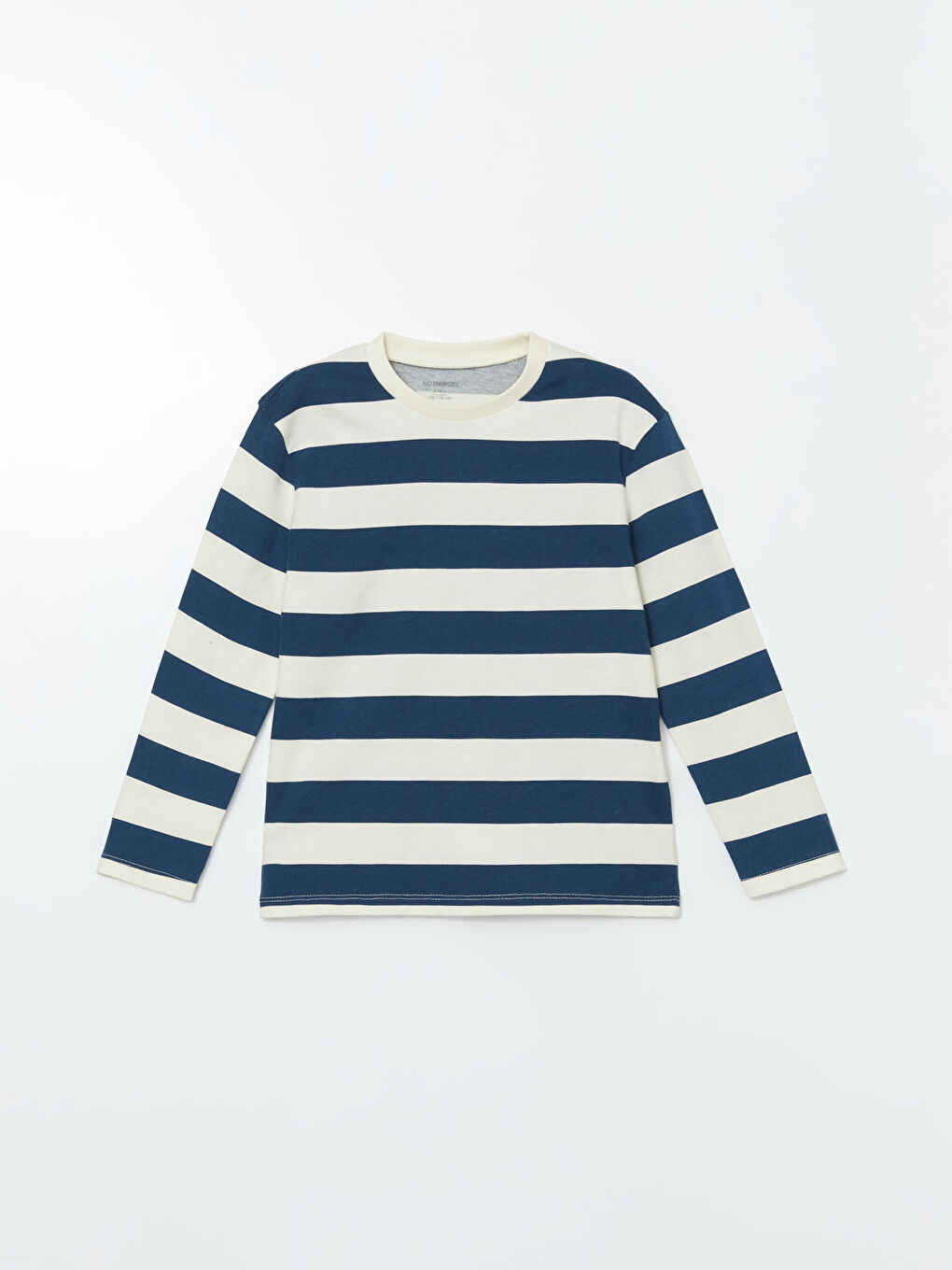 İndigo Bisiklet Yaka Çizgili Erkek Çocuk Tişört