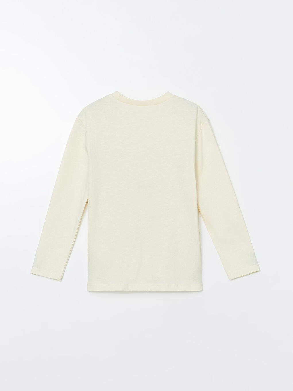 Bej Bisiklet Yaka Baskılı Erkek Çocuk Tişört-1