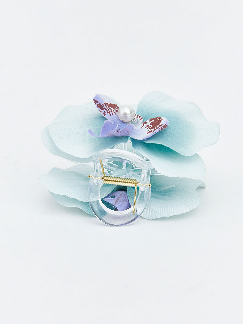 ყვავილოვანი ფიგურიანი ქალებისთვის კლიპსის თმის სამაგრი 2 შეკვრა-1