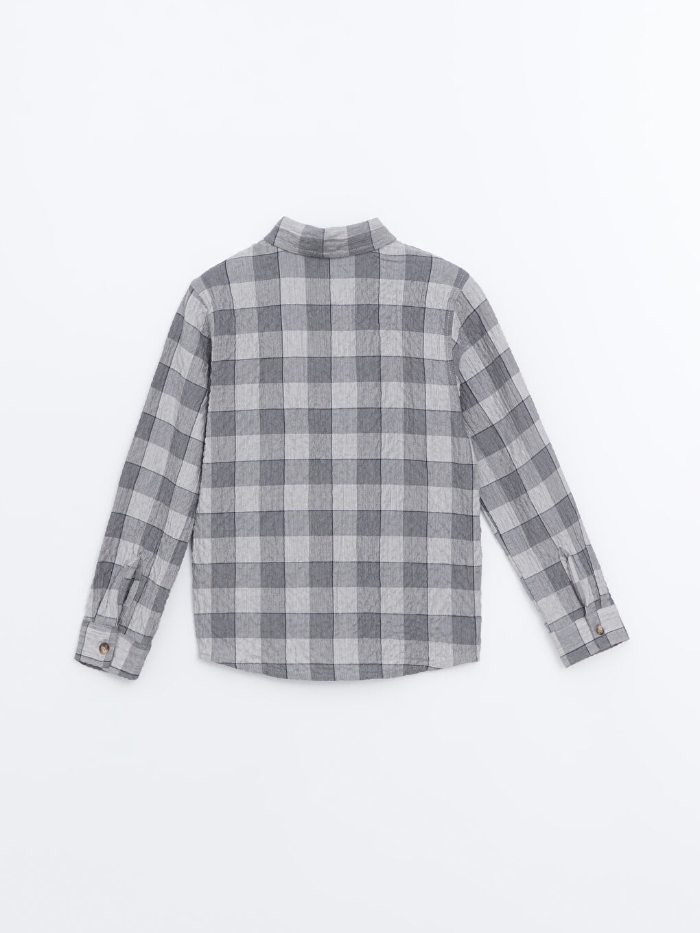 LCW ECO Long Sleeve Plaid Boys' Shirt -S5J588Z4-LMK