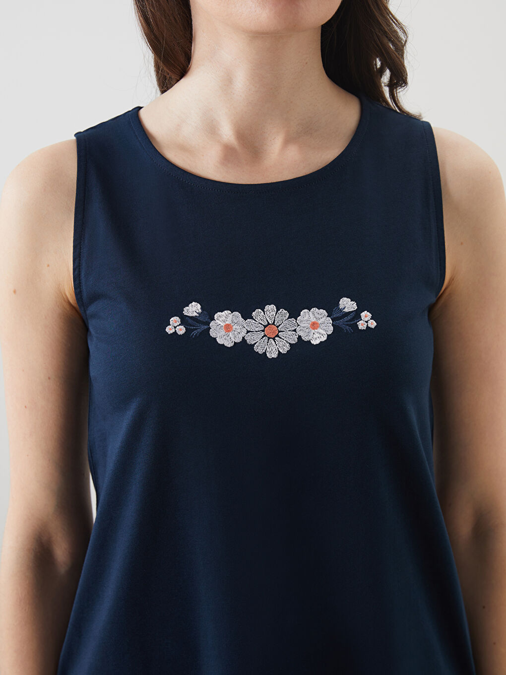Woman NAVY Tank Top -S5J598Z8-E1J