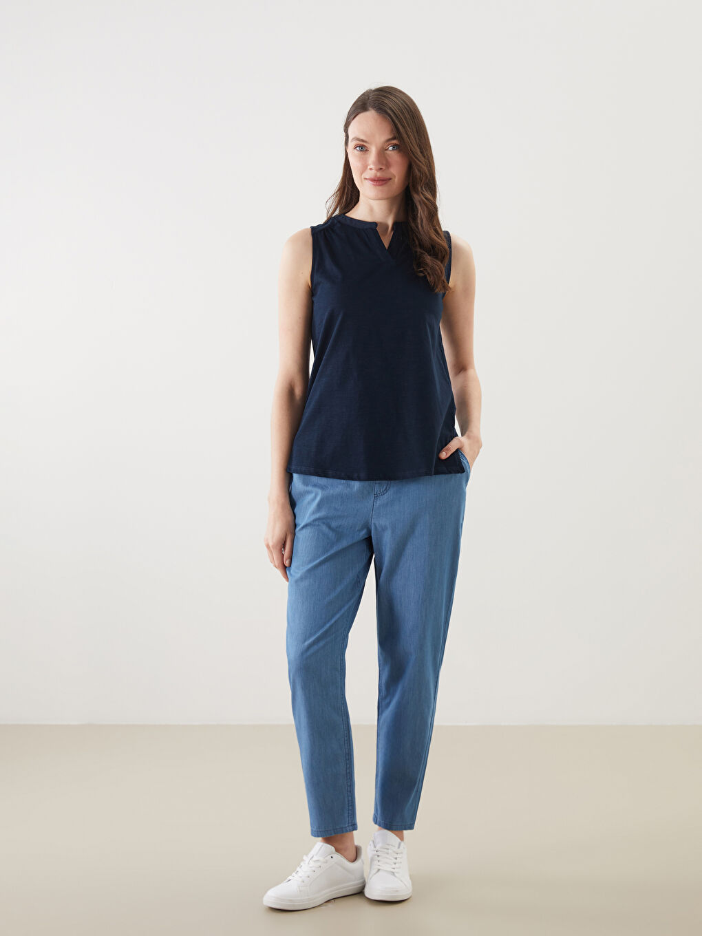 LCW Grace Woman NAVY Blouse -S5J599Z8-E1J