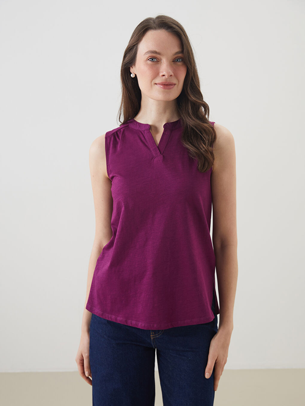 LCW Grace Woman PLUM Blouse -S5J599Z8-JM2