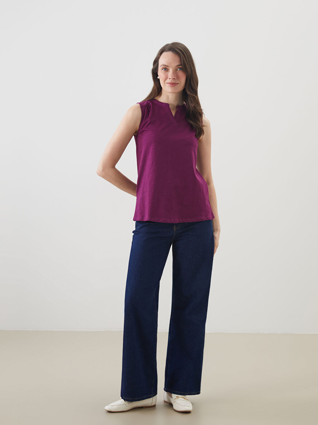 LCW Grace Woman PLUM Blouse -S5J599Z8-JM2