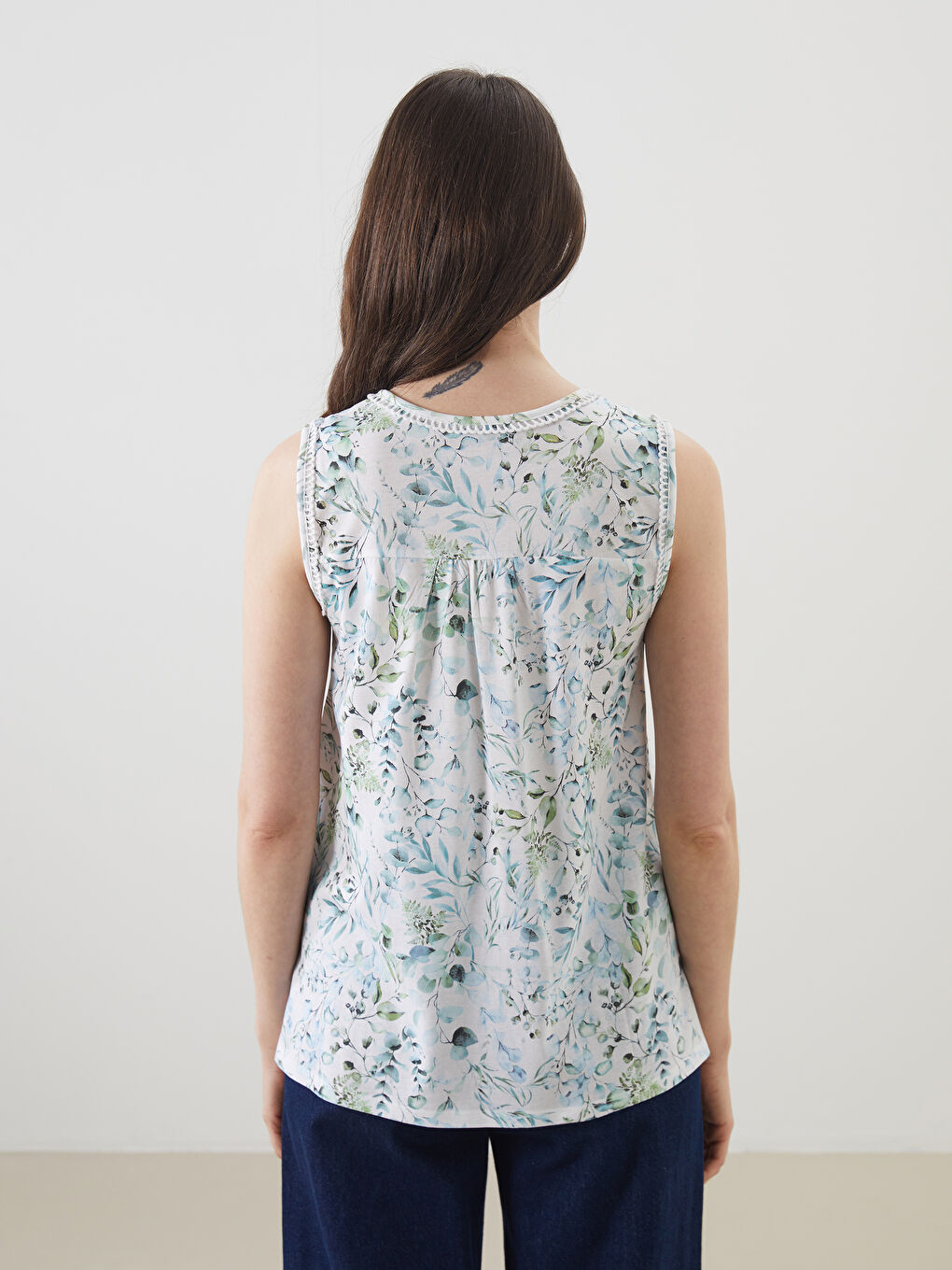 LCW Grace Notch Neck Floral Blouse -S5J623Z8-LU7