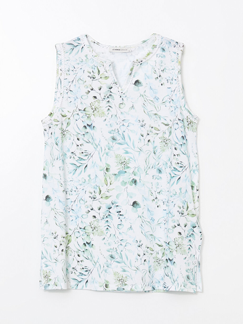 LCW Grace Notch Neck Floral Blouse -S5J623Z8-LU7
