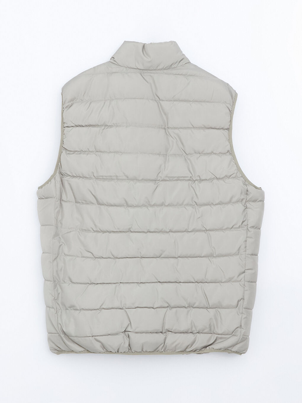 Жилет Дутый Мужской Стандартного Кроя С Воротником-Трубой-7