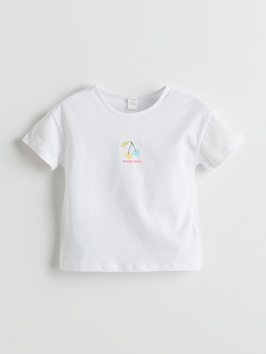 Crew Neck Printed Girls' T-Shirt -S5J648Z1-JYX