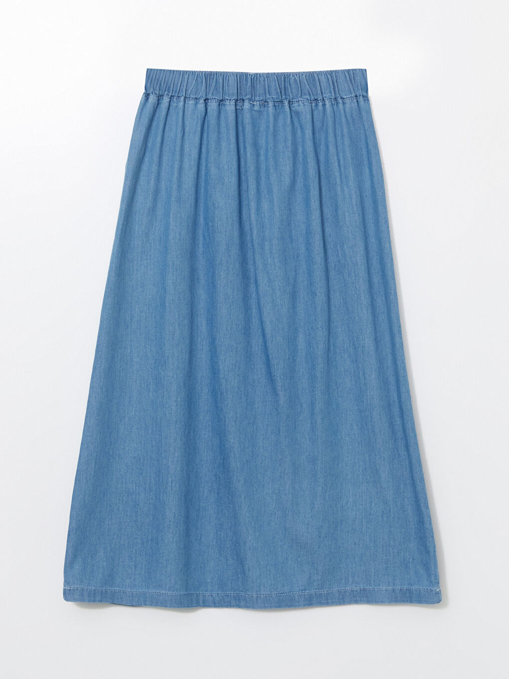 Elastic Waist A-Line Women's Jean Skirt -S5J651Z8-H45