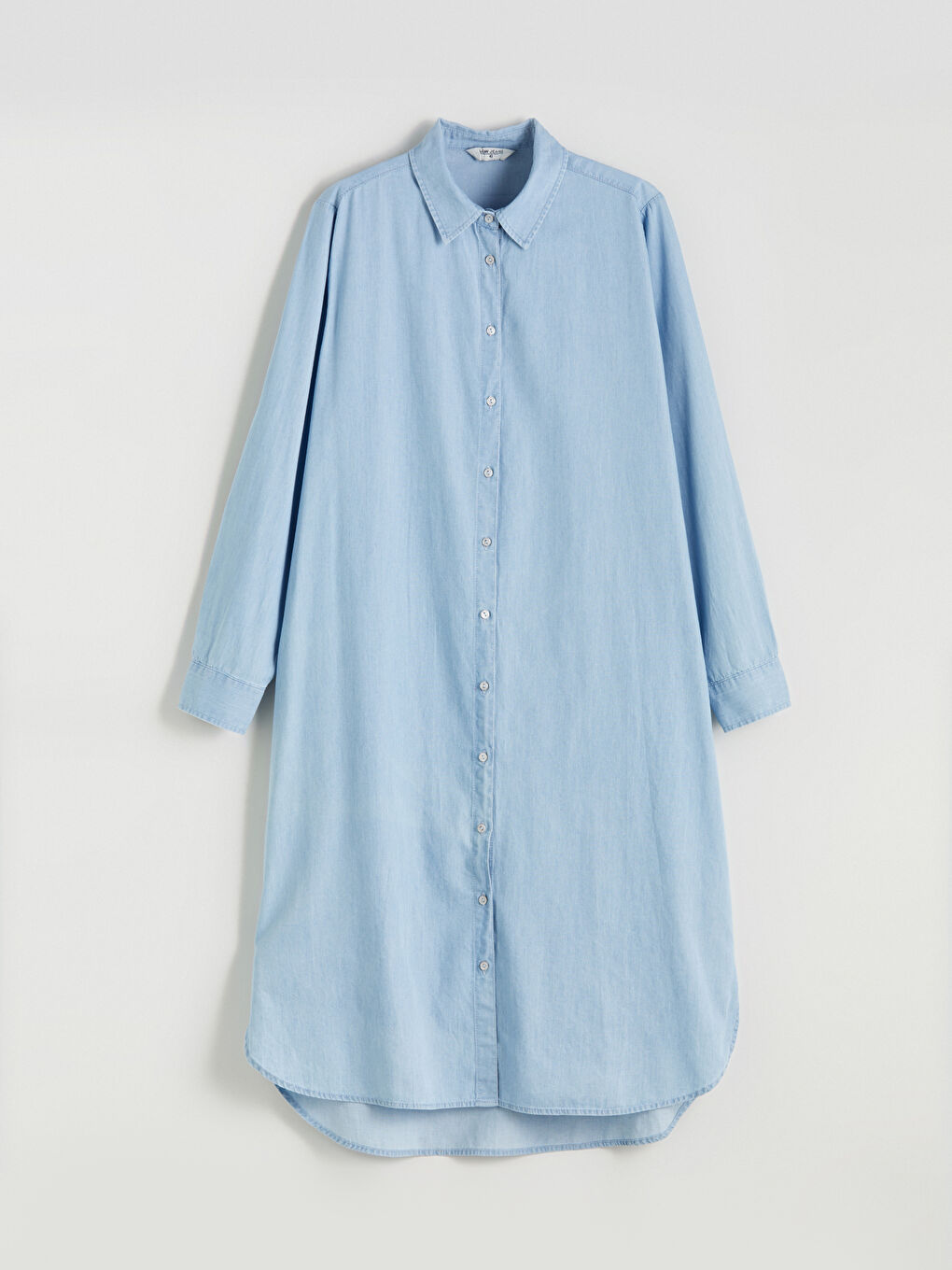 LCWAIKIKI Classic Collared Neck Women's Denim Tunic -S5J654Z8-311