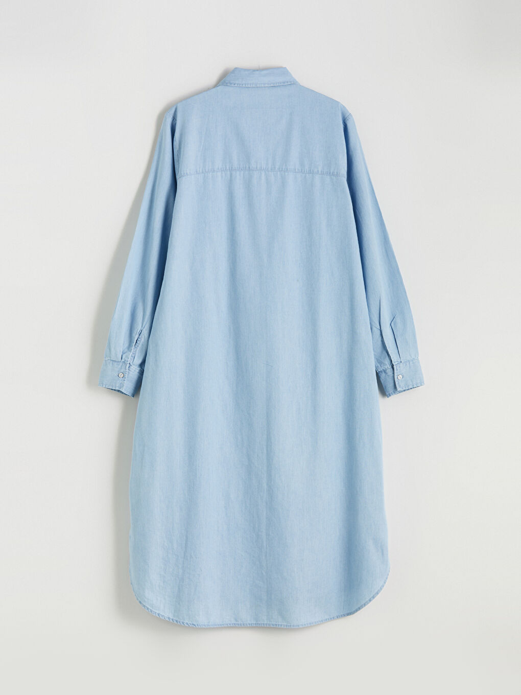 LCWAIKIKI Classic Collared Neck Women's Denim Tunic -S5J654Z8-311