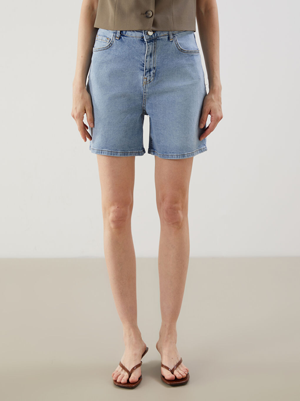 Slim Fit Women's Jean Shorts -S5J657Z8-V2T