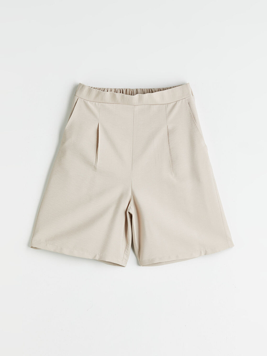 LCWAIKIKI Classic Woman BEIGE Shorts -S5J662Z8-ZRW