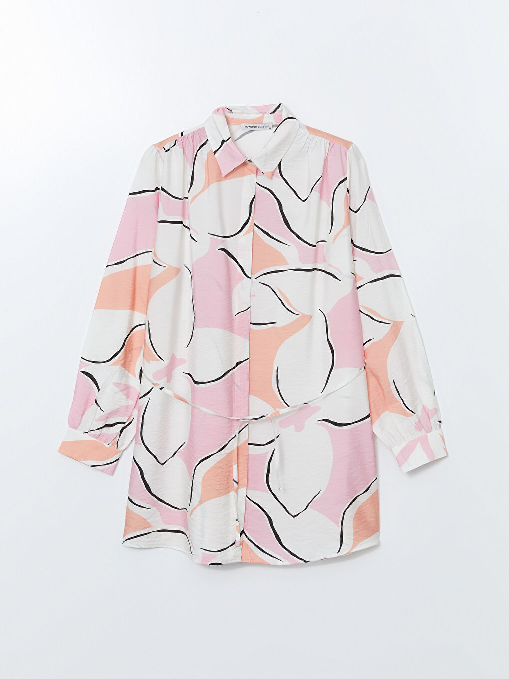 Patterned Women's Shirt Tunic -S5J667Z8-LRA