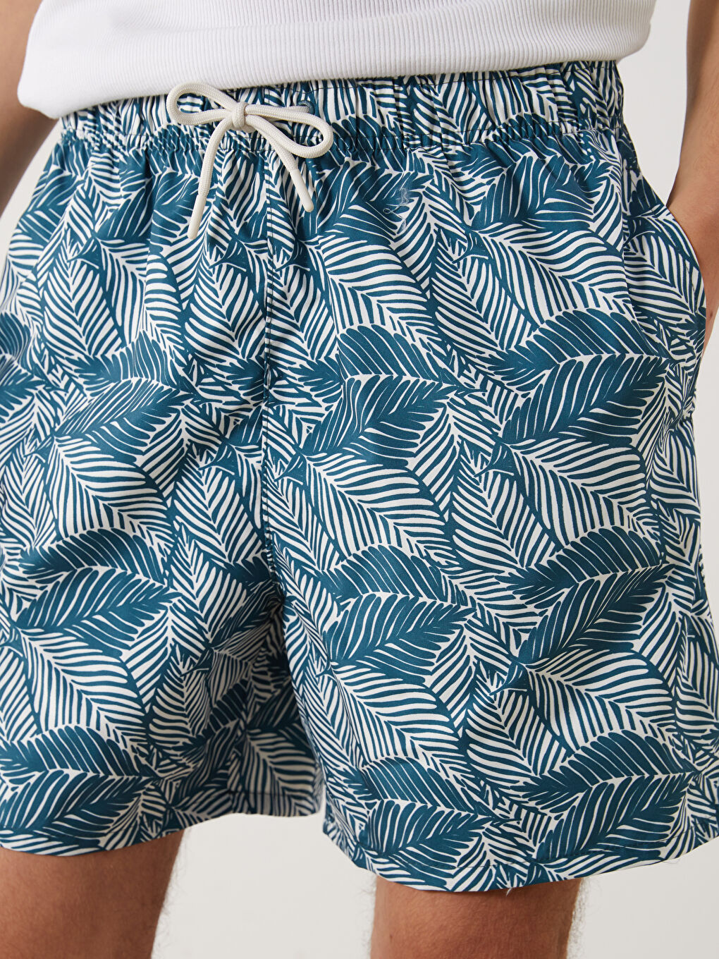 Short Patterned Men's Swimming Shorts -S5J698Z8-LRR
