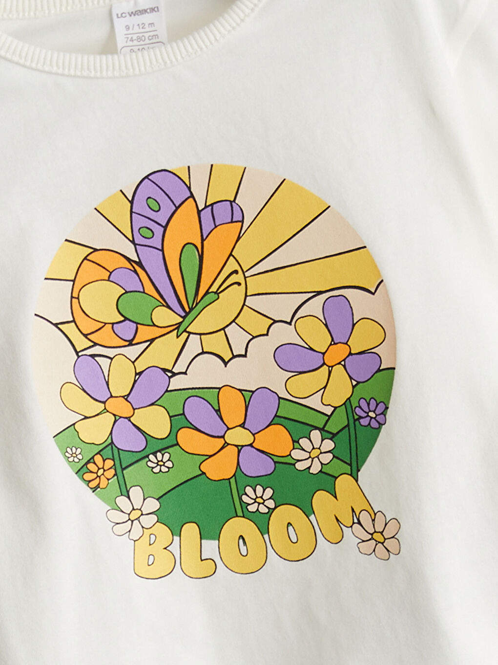 Crew Neck Printed Girls' T-Shirt -S5J704Z1-R9J