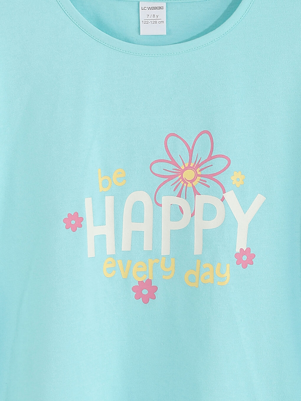 Crew Neck Printed Girls' T-Shirt 2 Pack-5