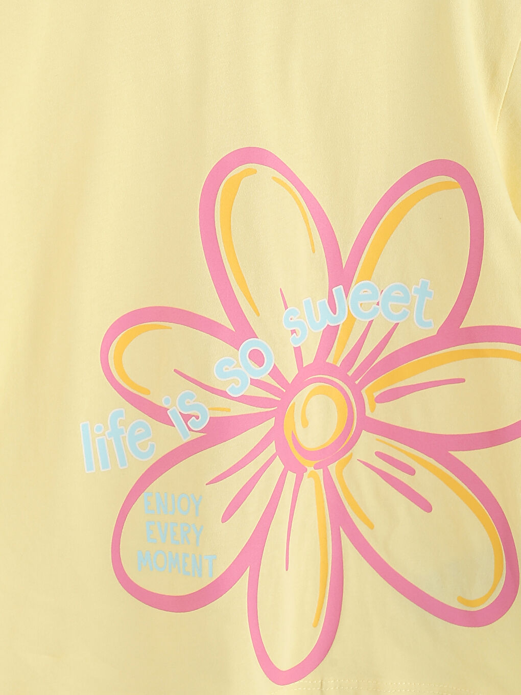 Crew Neck Printed Girls' T-Shirt 2 Pack-6