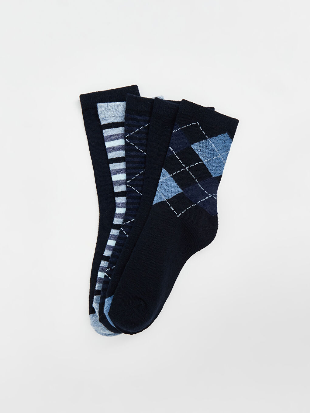 LCW Kids Patterned Boys' Ankle Socks 5 Pack -W50354Z4-K00