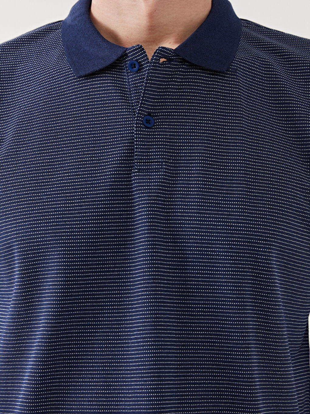 Polo Neck Short Sleeve Striped Men's T-Shirt -S5J730Z8-YB0