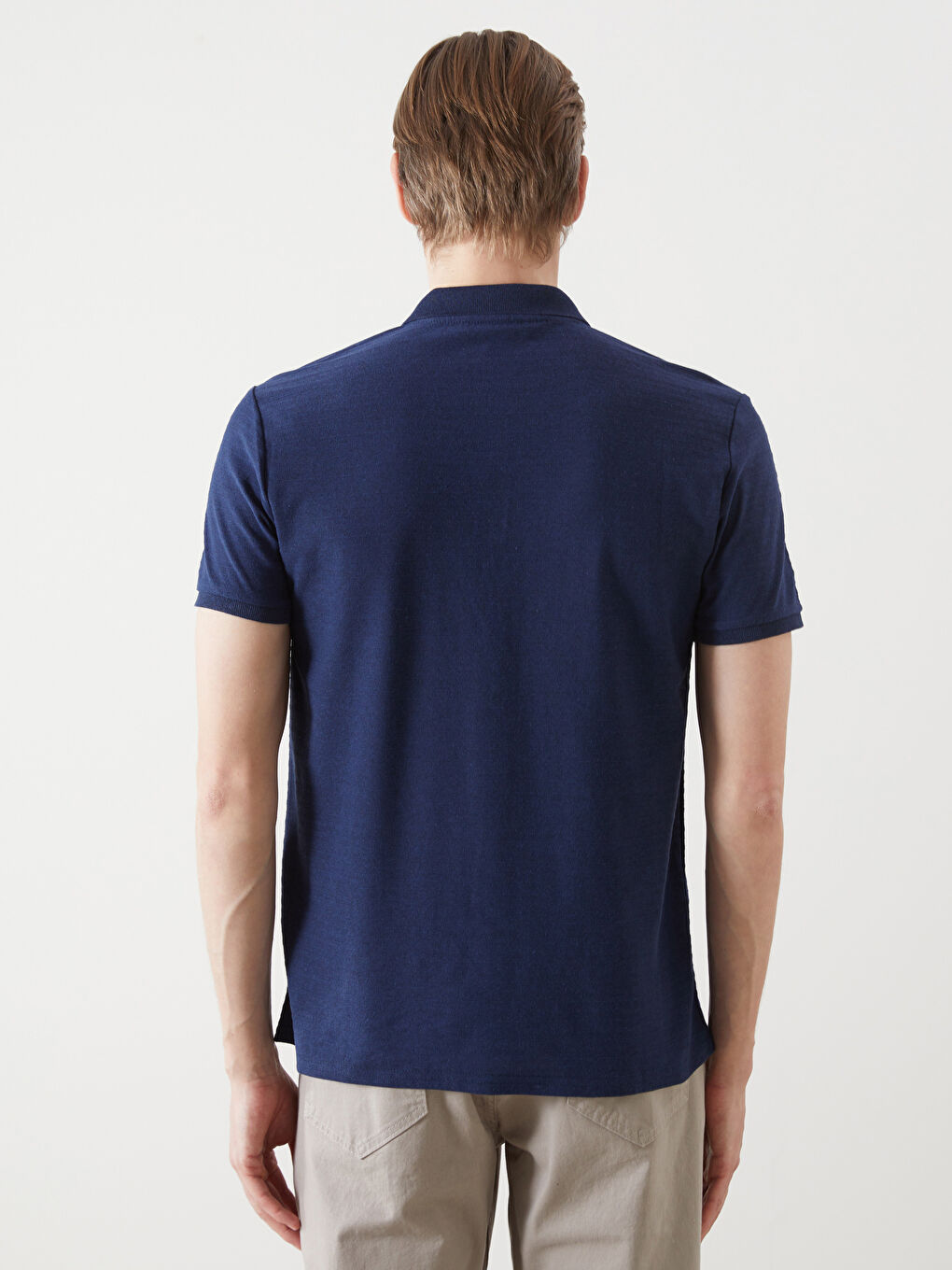 Polo Neck Short Sleeve Men's T-Shirt -S5J733Z8-CRP