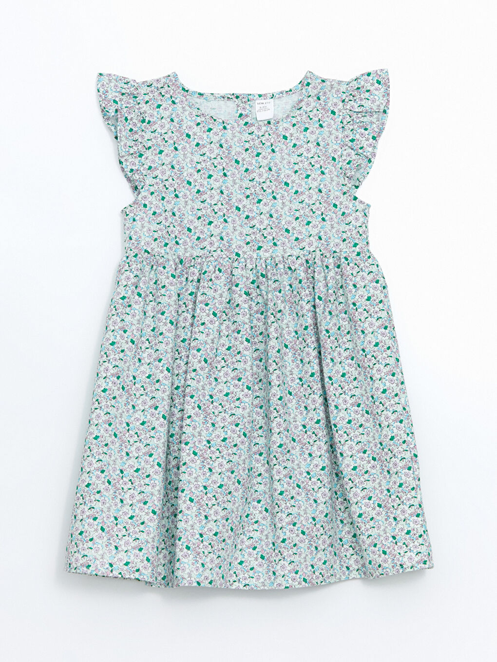 Crew Neck Floral Girl's Dress -S5J735Z1-LRF