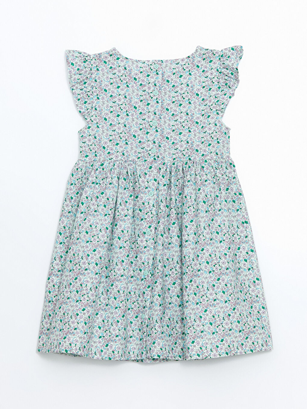 Crew Neck Floral Girl's Dress -S5J735Z1-LRF