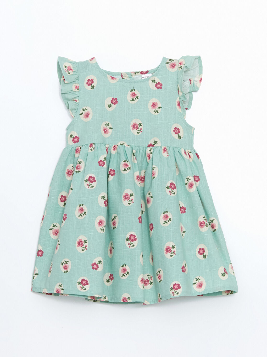 Crew Neck Floral Girl's Dress -S5J735Z1-LRR