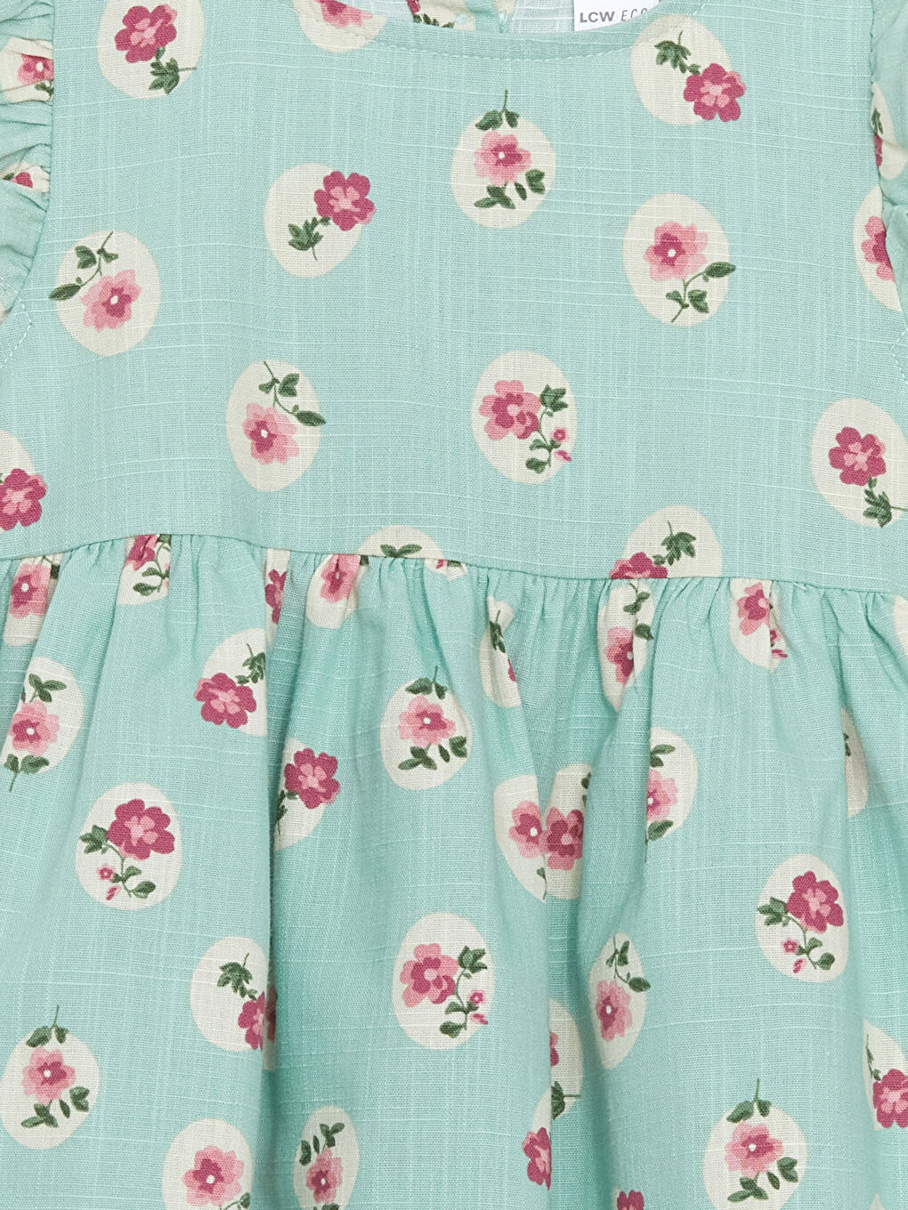 Crew Neck Floral Girl's Dress -S5J735Z1-LRR