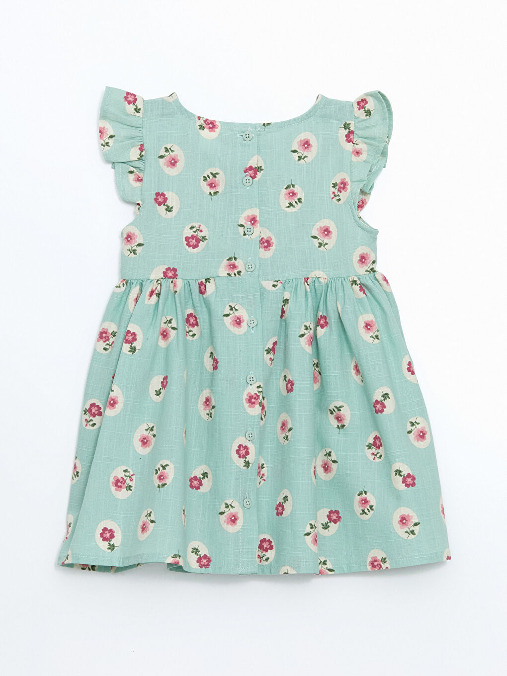 Crew Neck Floral Girl's Dress -S5J735Z1-LRR