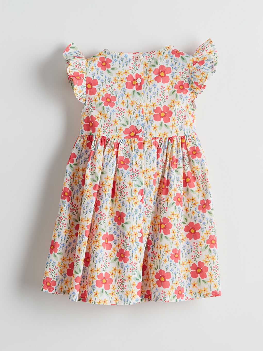 Crew Neck Floral Girls' Dress -S5J736Z1-LRB