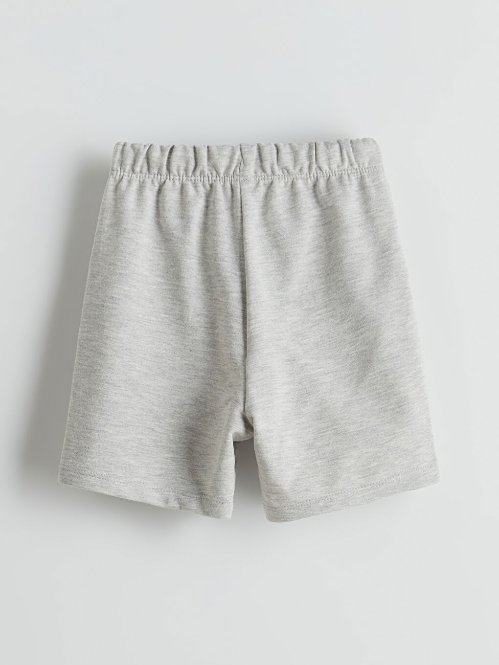 Gri Beli Lastikli Erkek Çocuk Şort-1