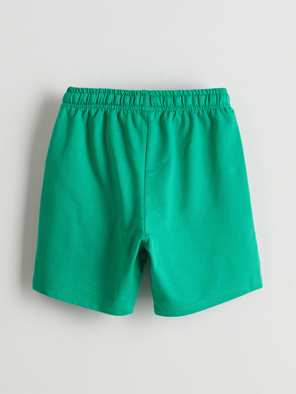 Yeşil Beli Lastikli Erkek Çocuk Şort-1
