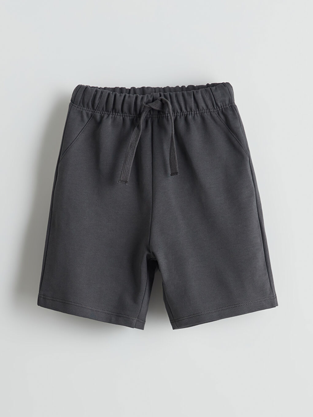 Antrasit Beli Lastikli Erkek Çocuk Şort