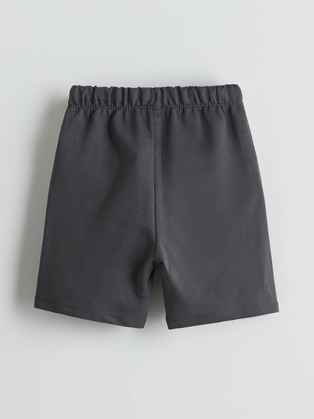 Antrasit Beli Lastikli Erkek Çocuk Şort-1