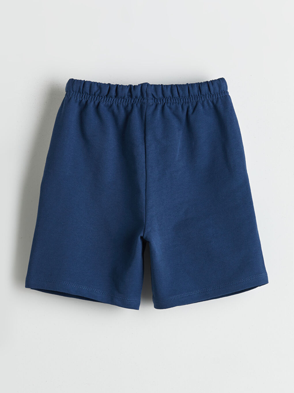 İndigo Beli Lastikli Erkek Çocuk Şort-1
