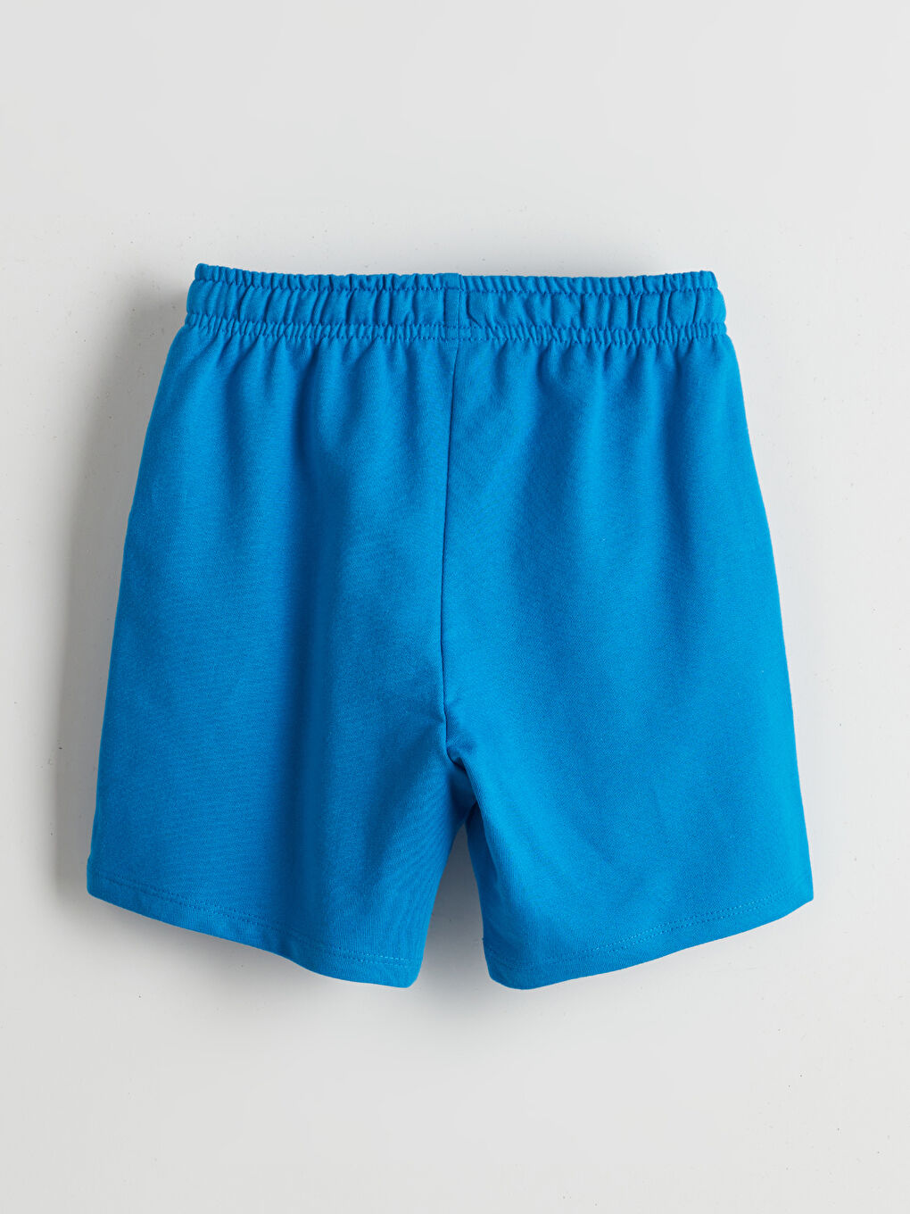 Mavi Beli Lastikli Erkek Çocuk Şort-1