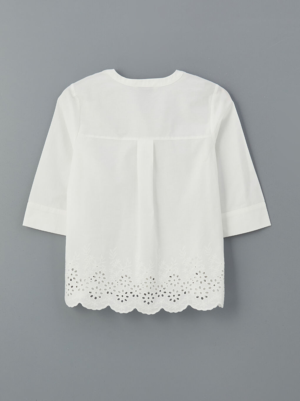 Regular Fit Broderie Women's Shirt -S5J756Z8-FFB