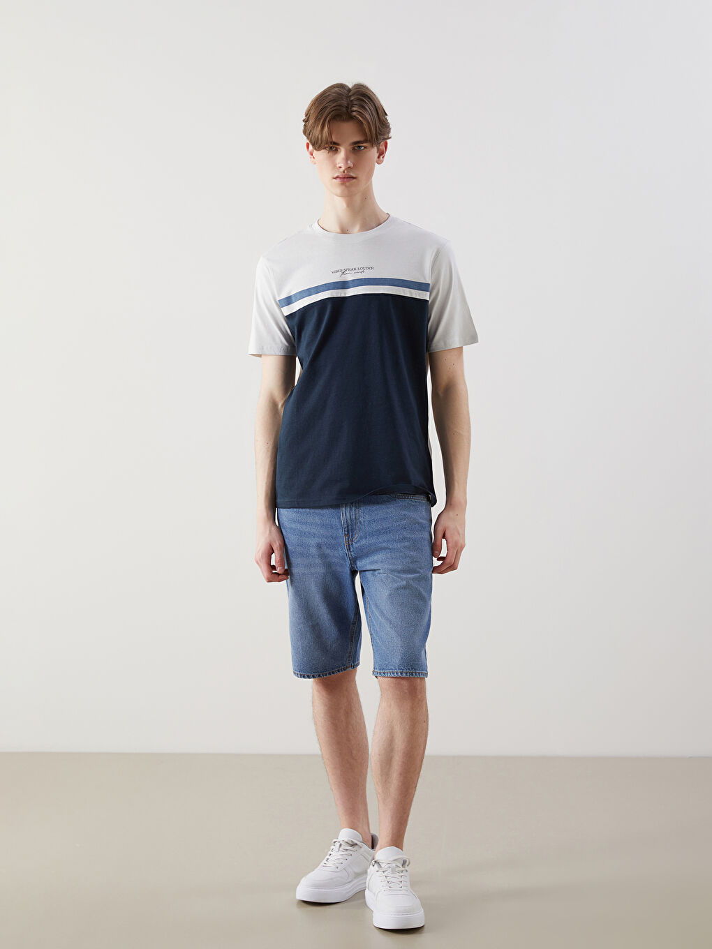 Crew Neck Short Sleeve Men's T-Shirt-1